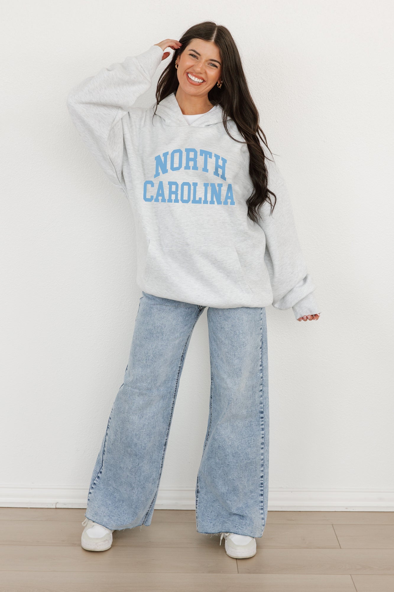 NORTH CAROLINA TAR HEELS All-Star Style Oversized Hoodie By Madi Prewett Troutt