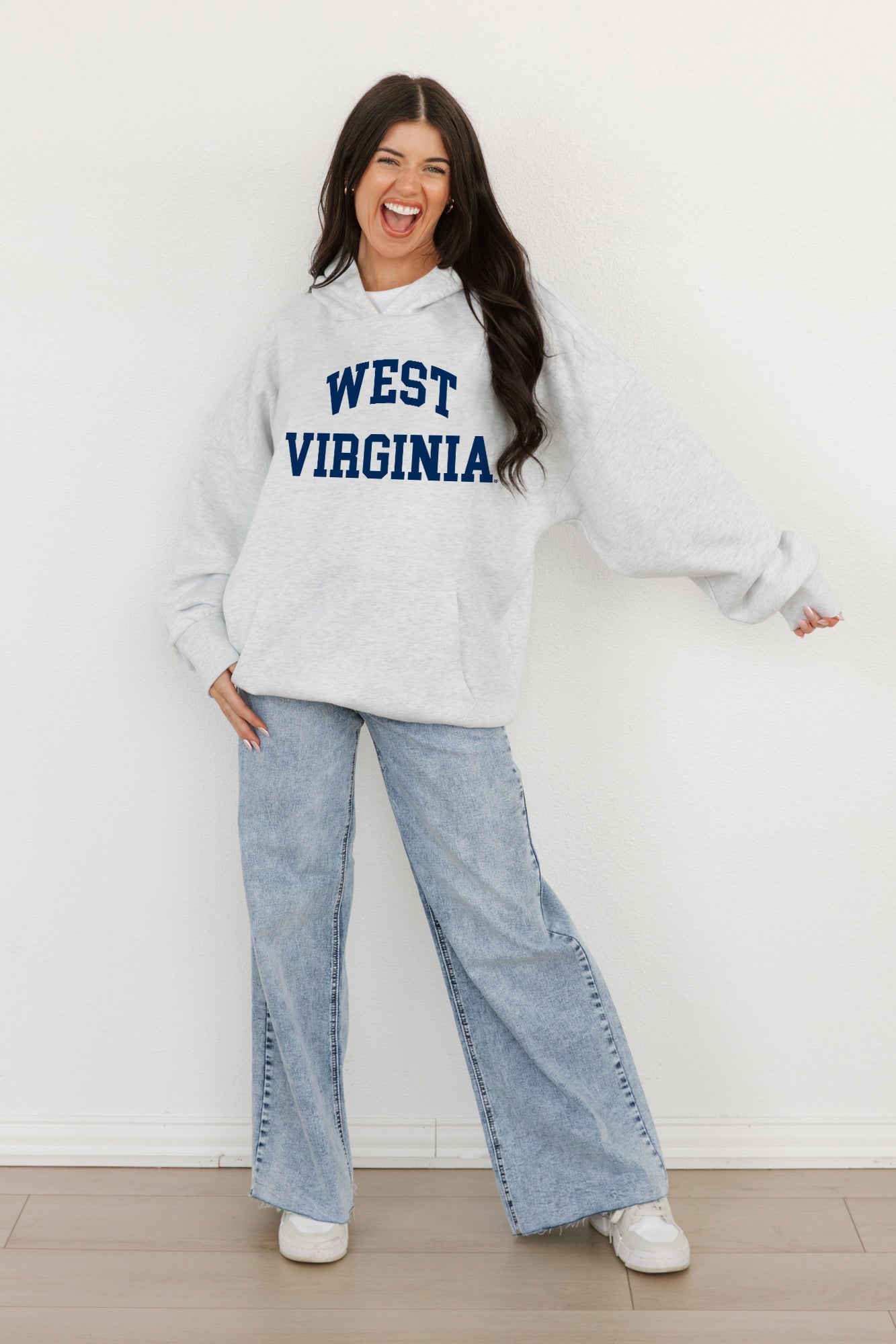 WEST VIRGINIA MOUNTAINEERS All-Star Style Oversized Hoodie By Madi Prewett Troutt