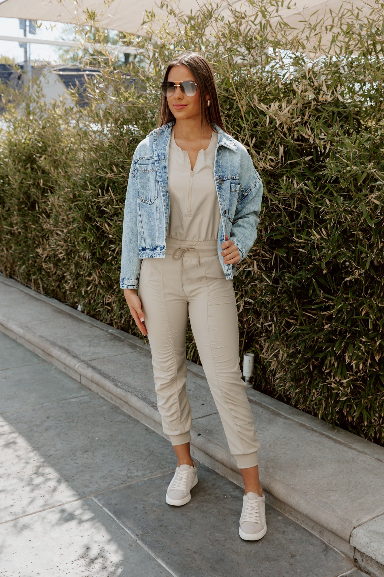 CASUALLY CHIC JUMPSUIT IN KHAKI