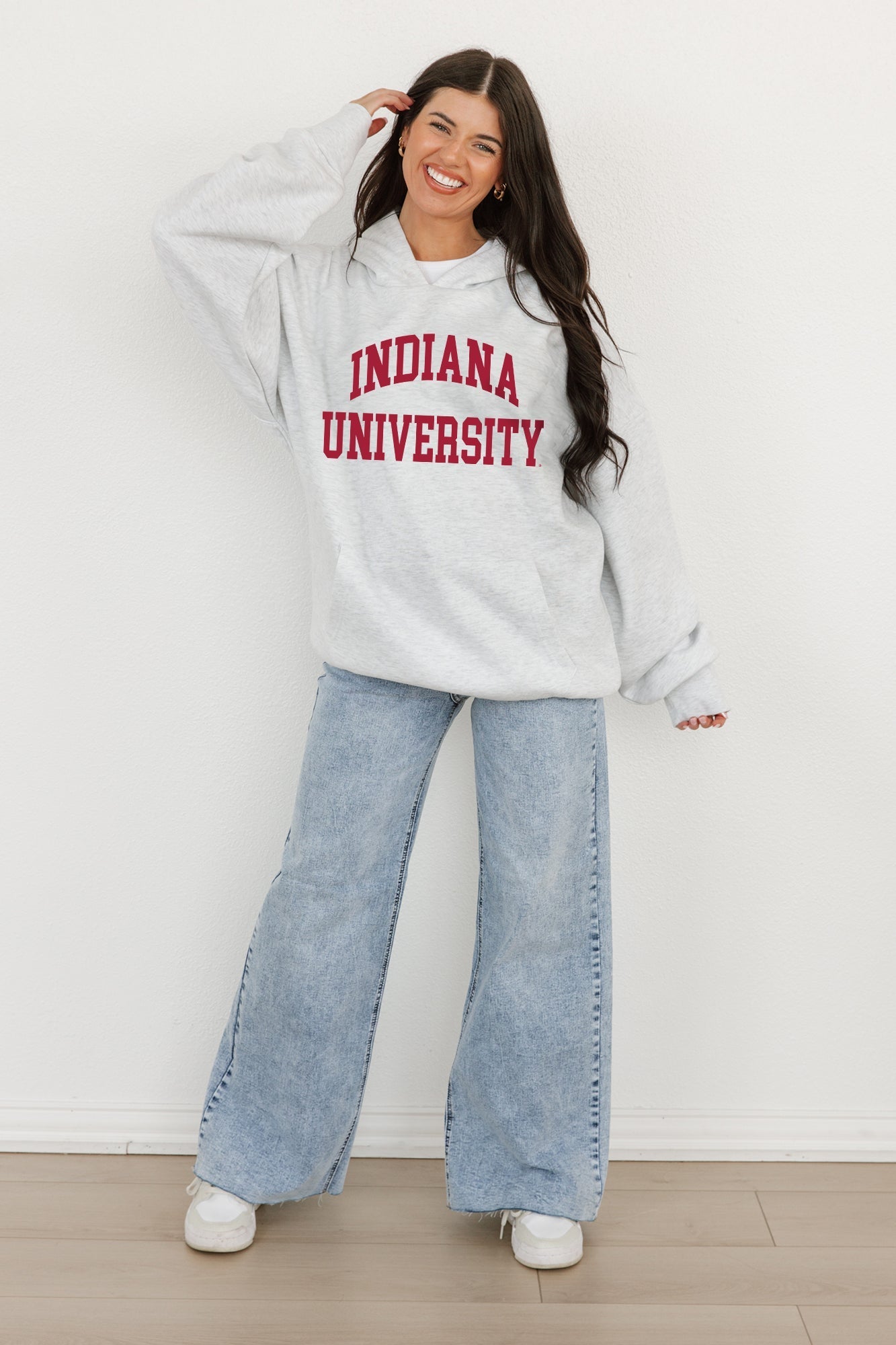 INDIANA HOOSIERS All-Star Style Oversized Hoodie By Madi Prewett Troutt