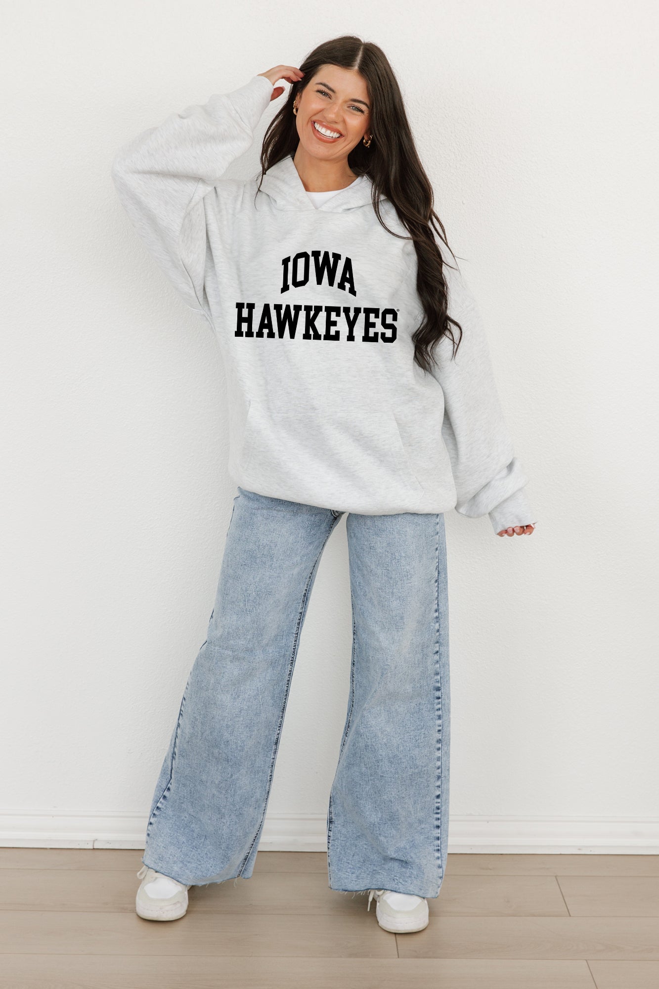 IOWA HAWKEYES All-Star Style Oversized Hoodie By Madi Prewett Troutt