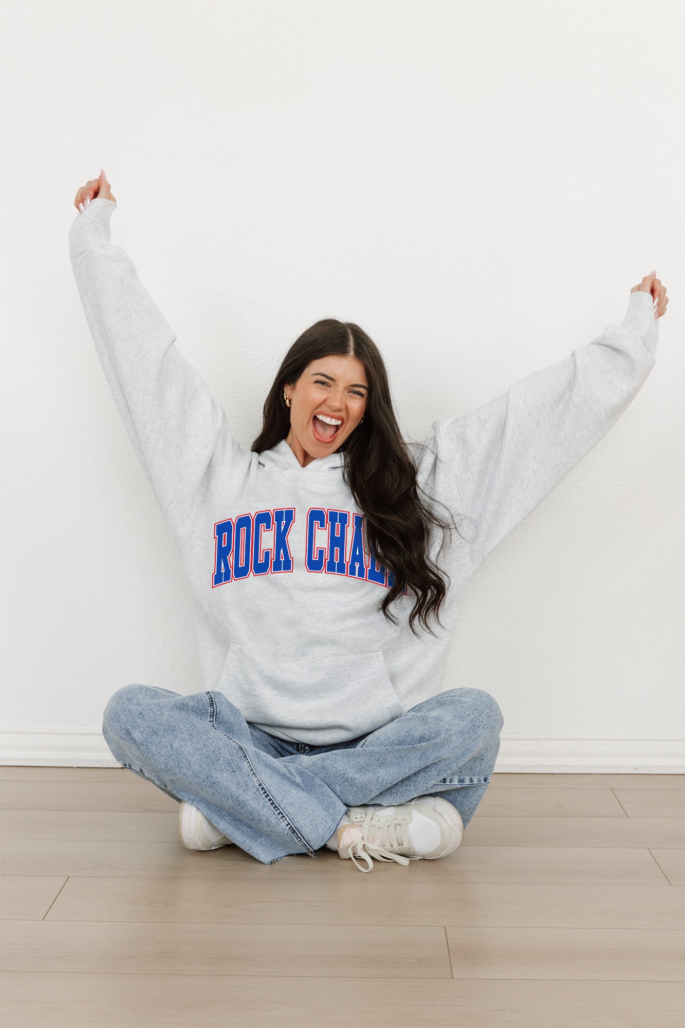 KANSAS JAYHAWKS Winning Look Oversized Hoodie By Madi Prewett Troutt