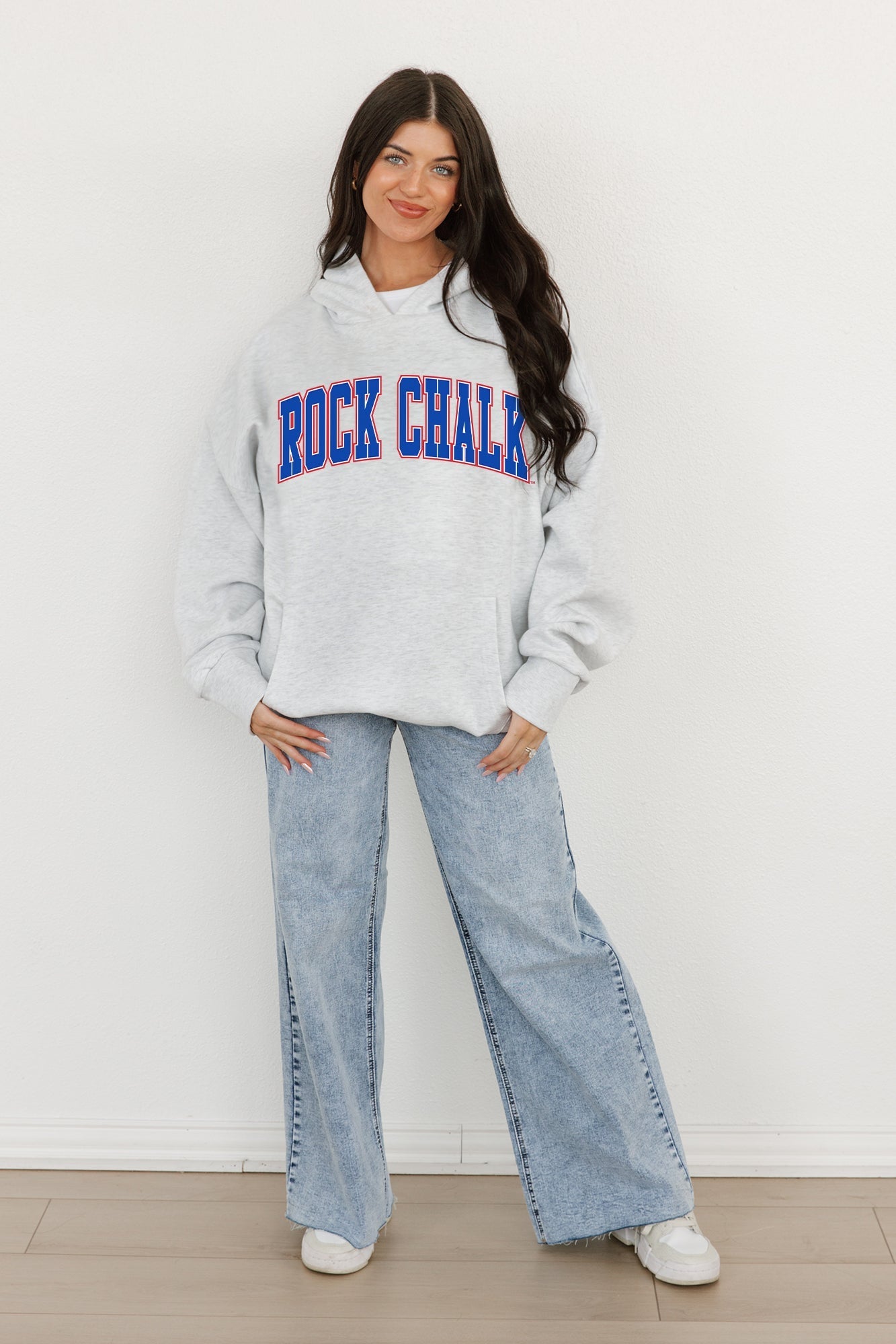 KANSAS JAYHAWKS Winning Look Oversized Hoodie By Madi Prewett Troutt