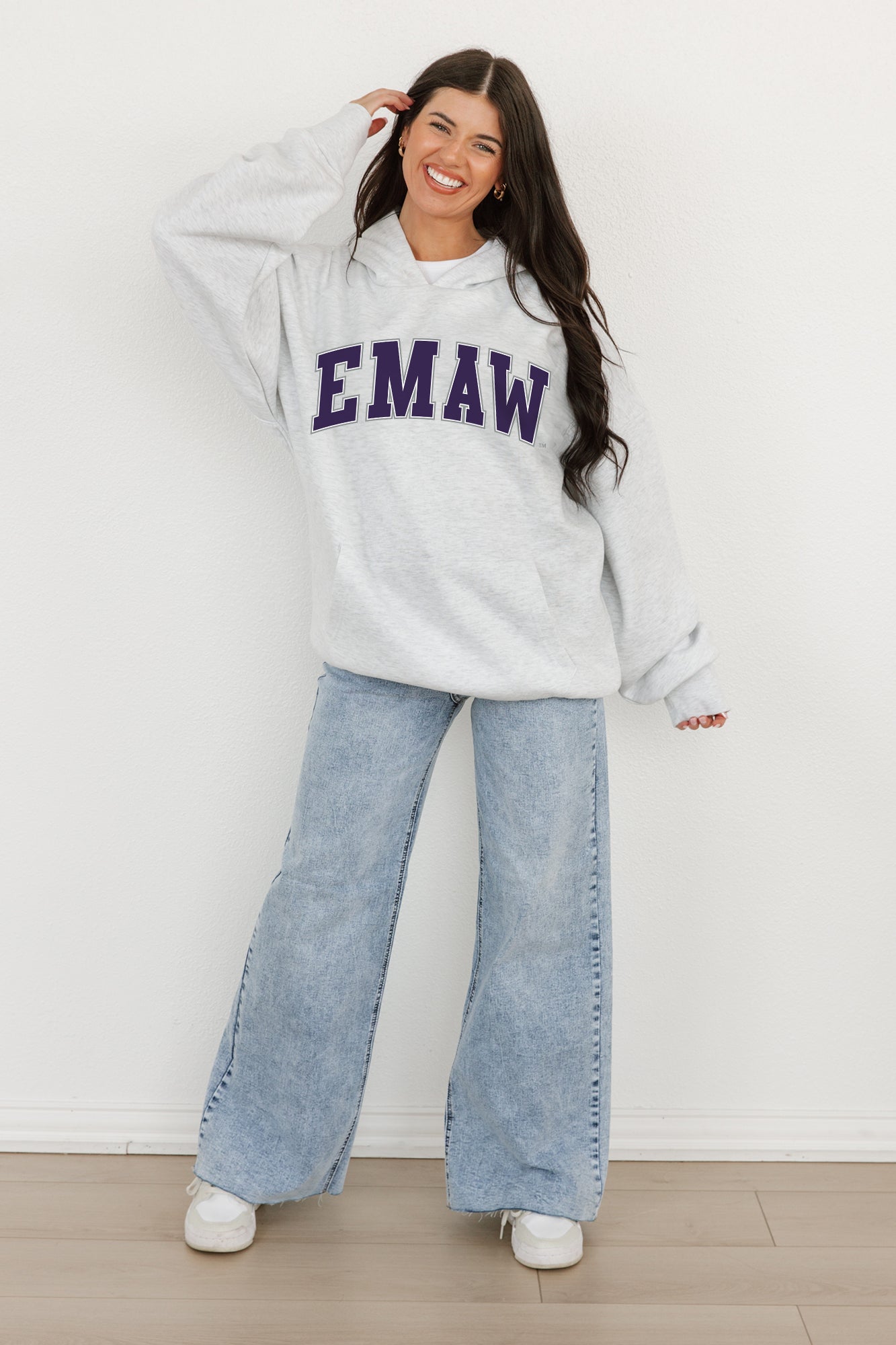 KANSAS STATE WILDCATS Winning Look Oversized Hoodie By Madi Prewett Troutt