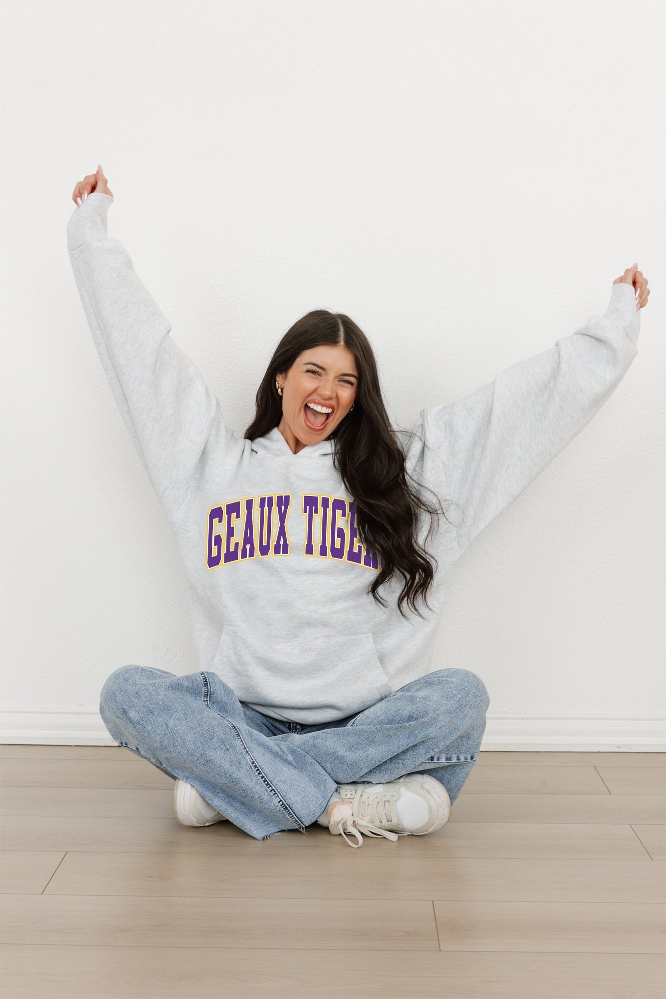 LSU TIGERS Winning Look Oversized Hoodie By Madi Prewett Troutt