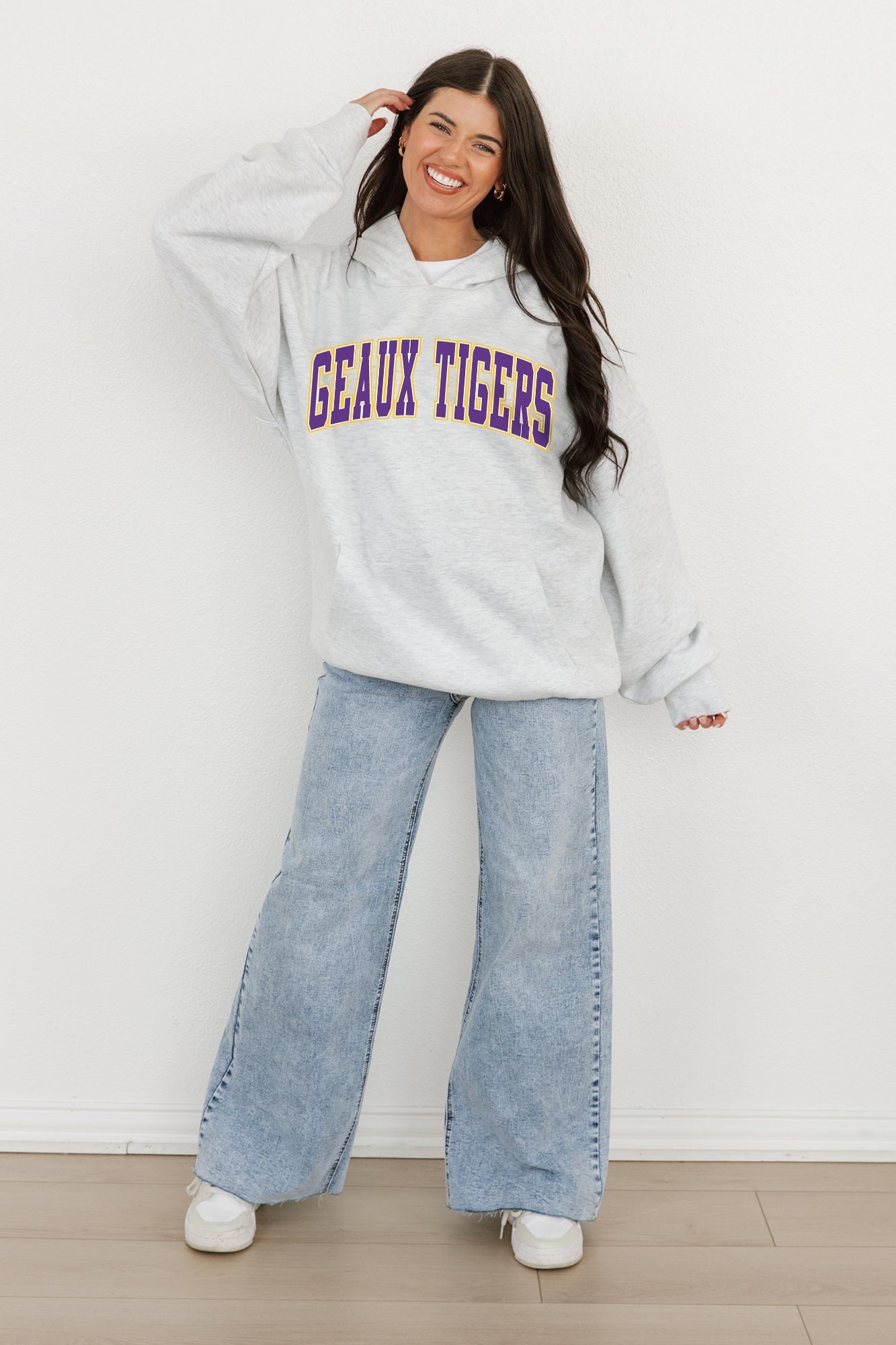 LSU TIGERS Winning Look Oversized Hoodie By Madi Prewett Troutt