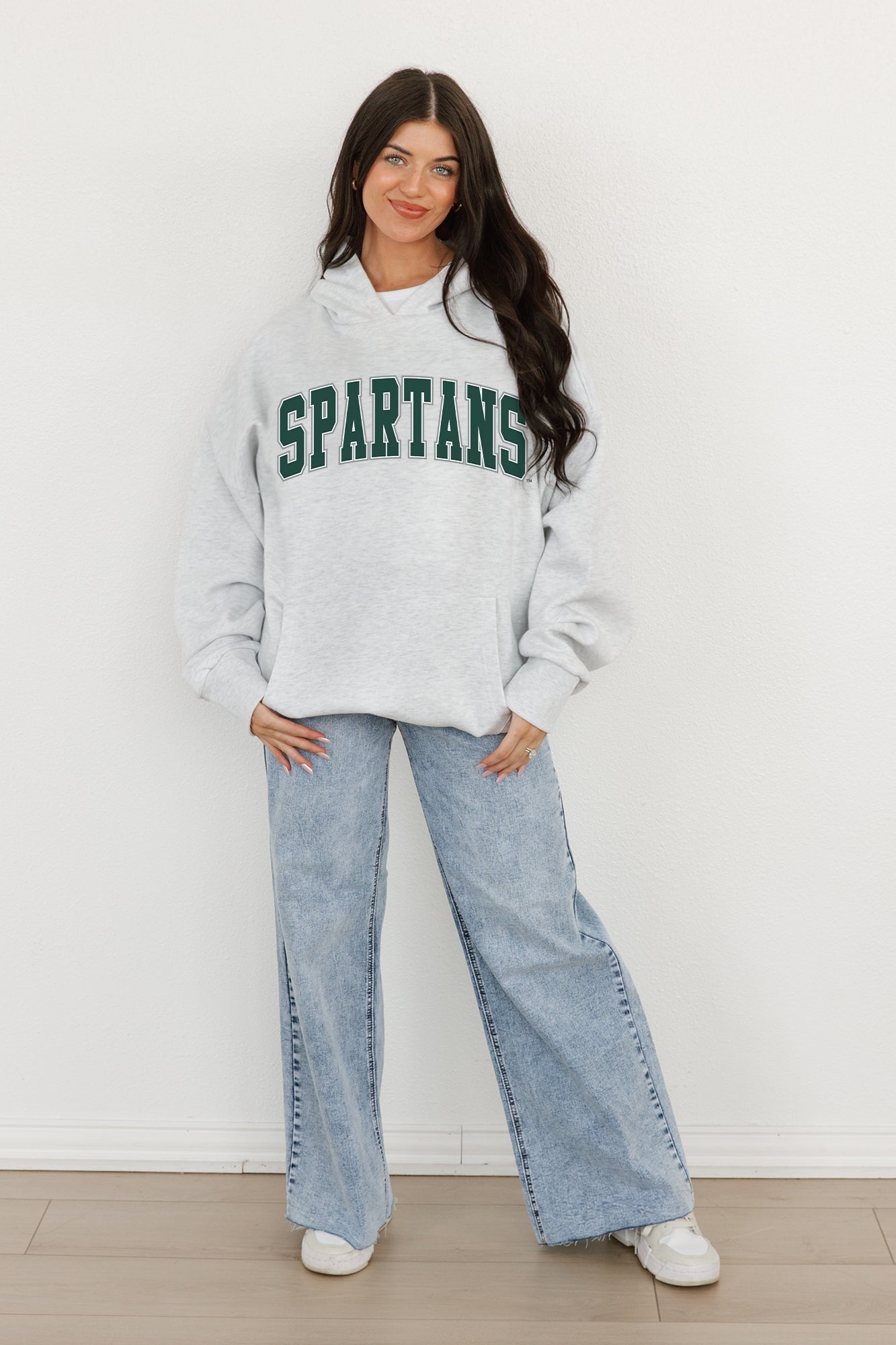 MICHIGAN STATE SPARTANS Winning Look Oversized Hoodie By Madi Prewett Troutt