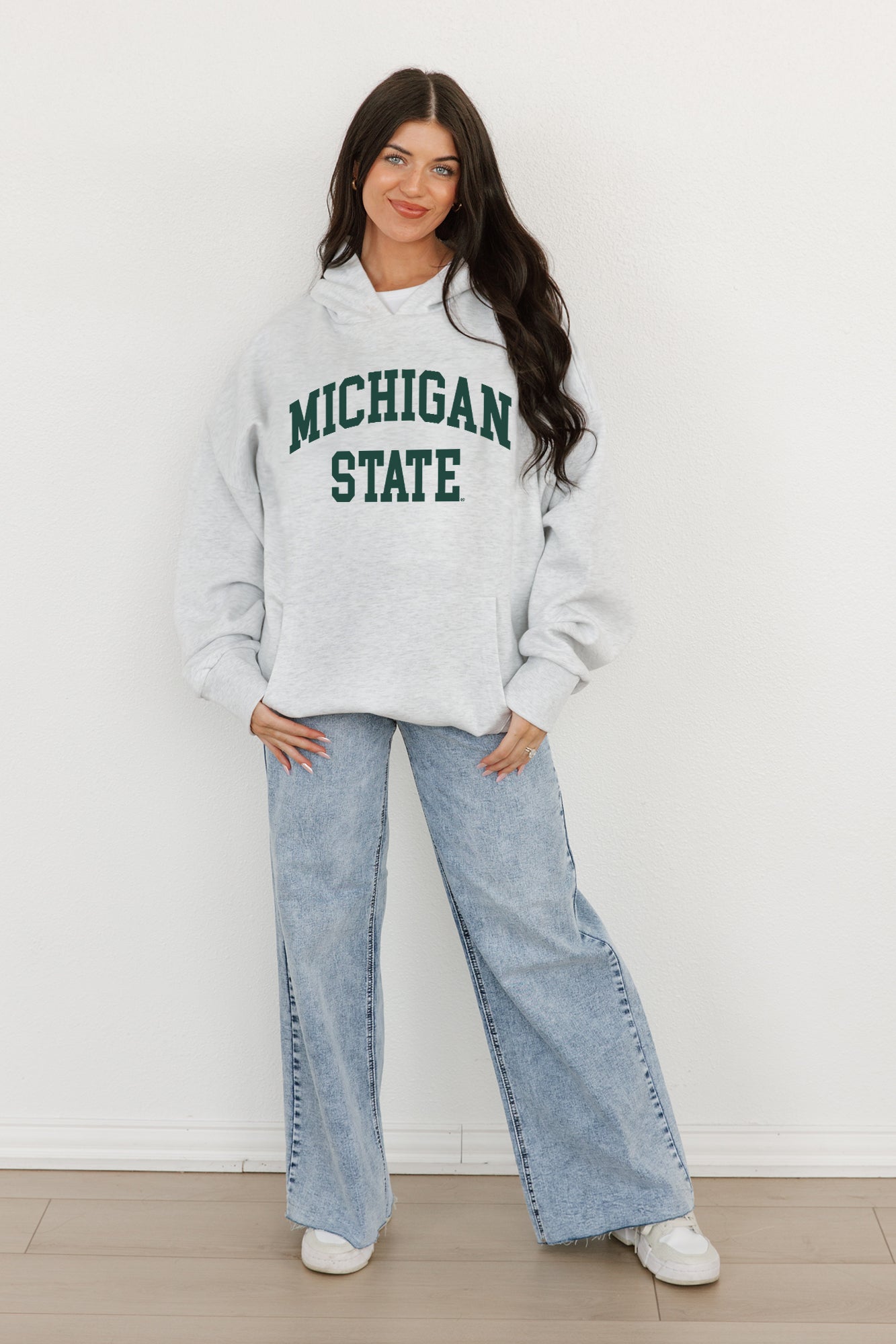 MICHIGAN STATE SPARTANS All-Star Style Oversized Hoodie By Madi Prewett Troutt