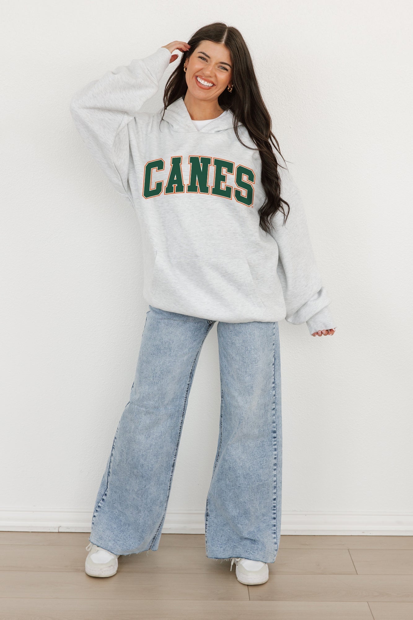 MIAMI HURRICANES Winning Look Oversized Hoodie By Madi Prewett Troutt