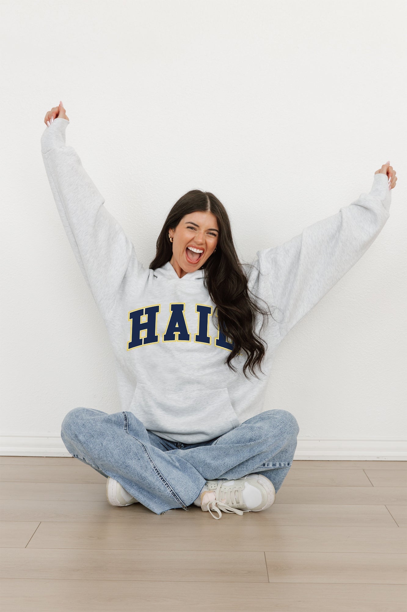 MICHIGAN WOLVERINES Winning Look Oversized Hoodie By Madi Prewett Troutt