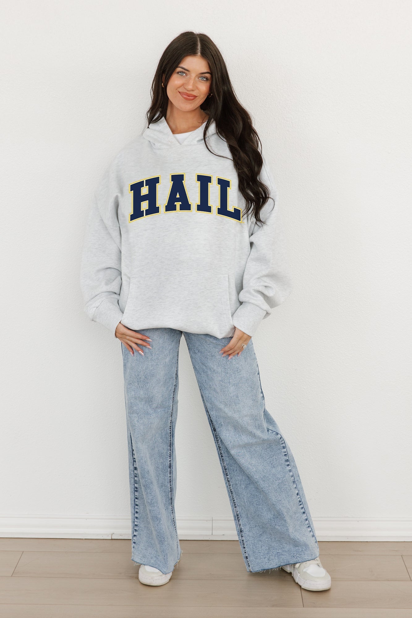 MICHIGAN WOLVERINES Winning Look Oversized Hoodie By Madi Prewett Troutt