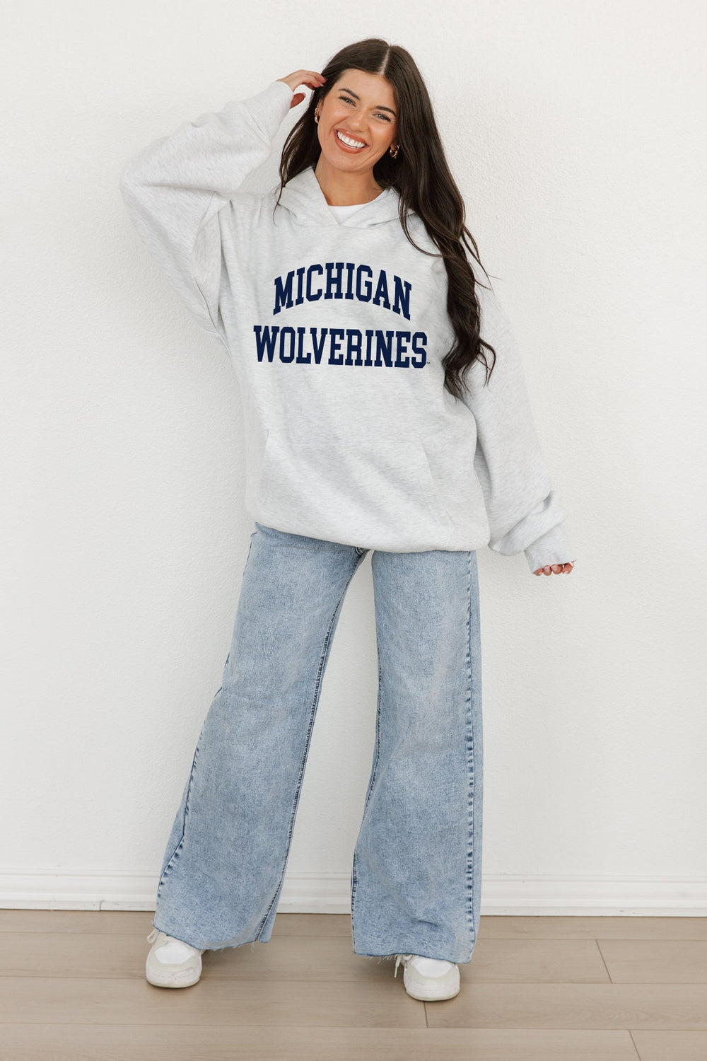 MICHIGAN WOLVERINES All-Star Style Oversized Hoodie By Madi Prewett Troutt