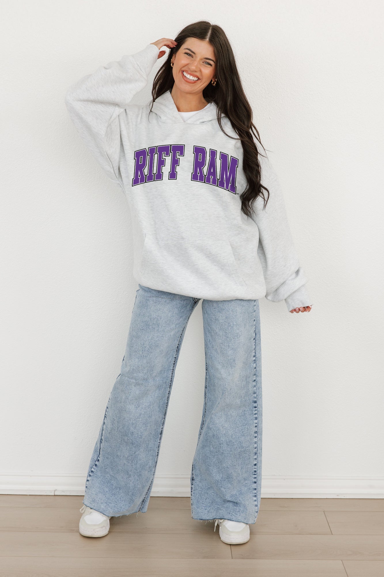 TCU HORNED FROGS Winning Look Oversized Hoodie By Madi Prewett Troutt