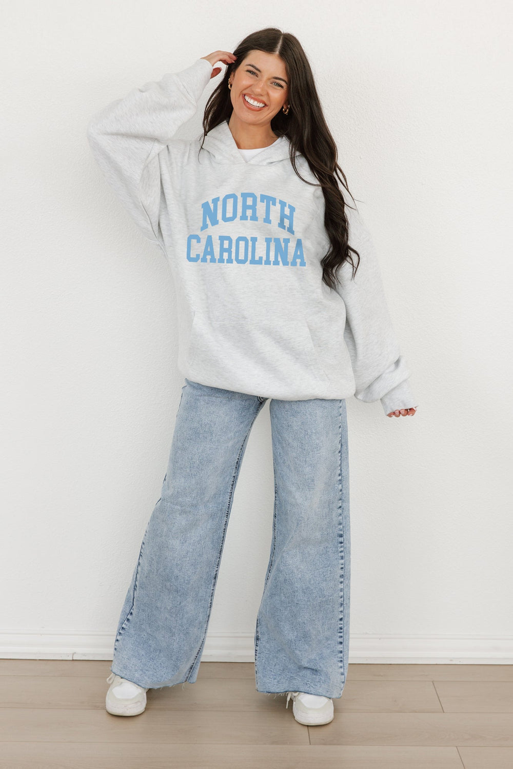 NORTH CAROLINA TAR HEELS All-Star Style Oversized Hoodie By Madi Prewett Troutt