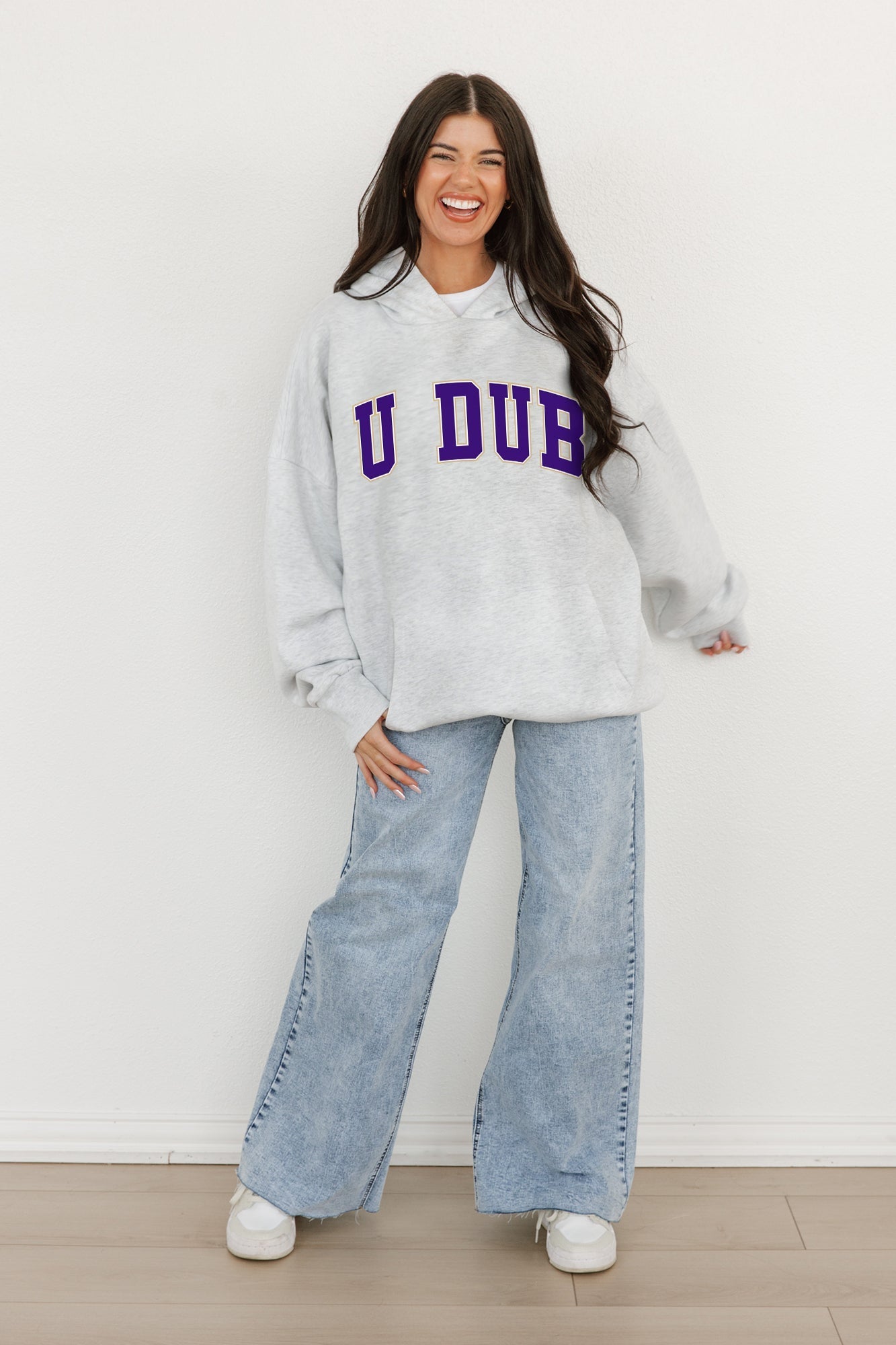 WASHINGTON HUSKIES Winning Look Oversized Hoodie By Madi Prewett Troutt