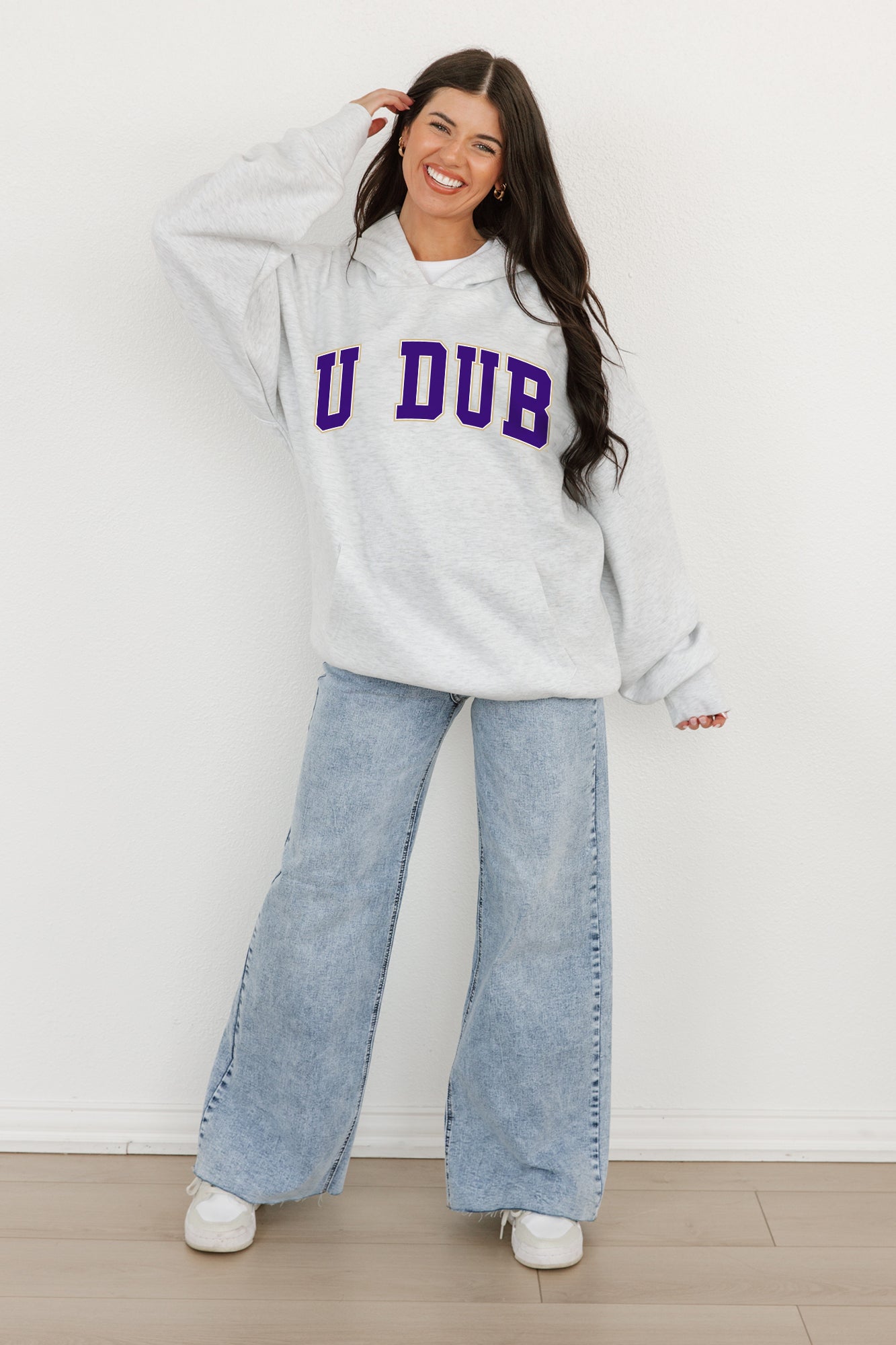 WASHINGTON HUSKIES Winning Look Oversized Hoodie By Madi Prewett Troutt