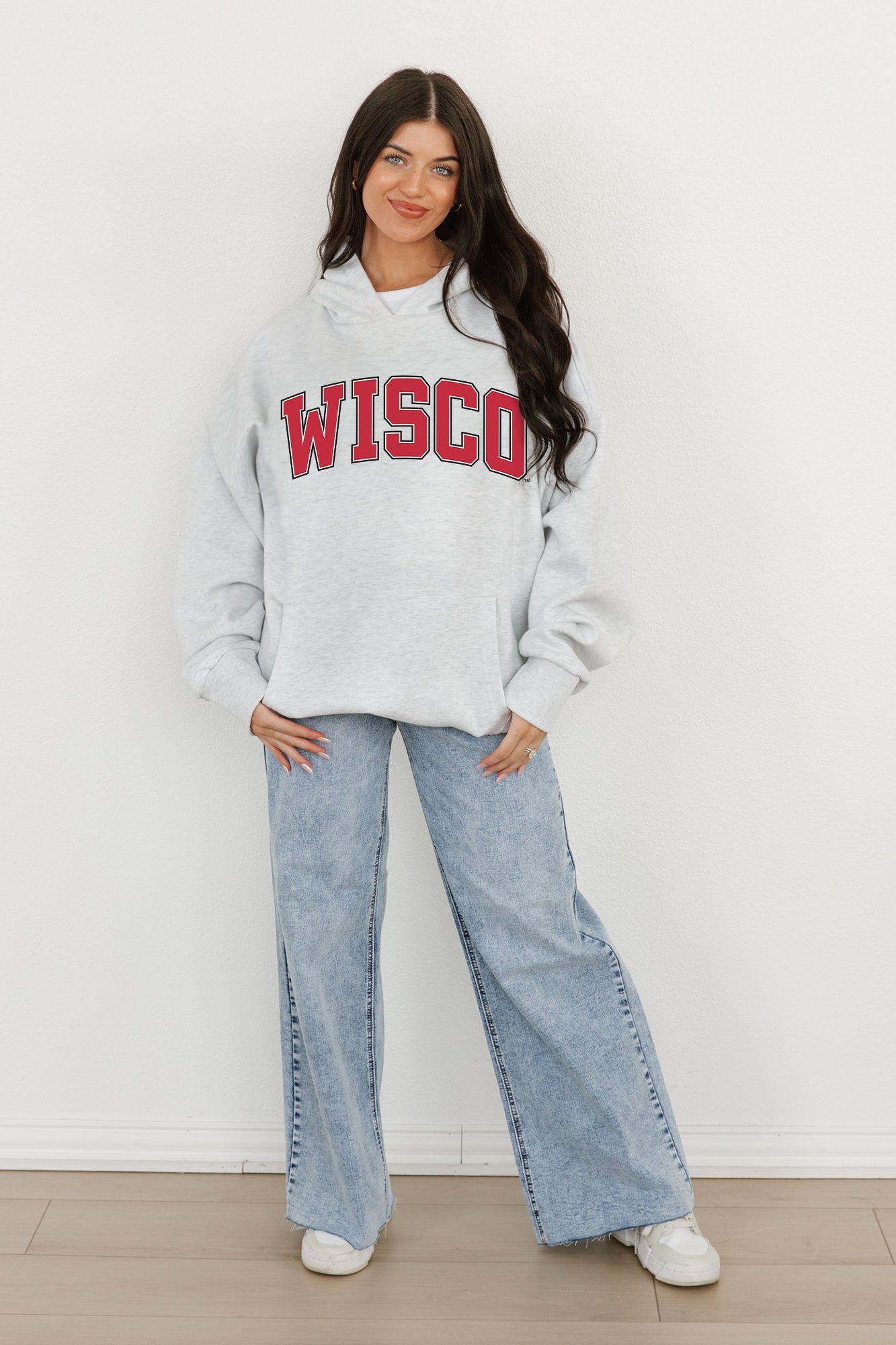 WISCONSIN BADGERS Winning Look Oversized Hoodie By Madi Prewett Troutt